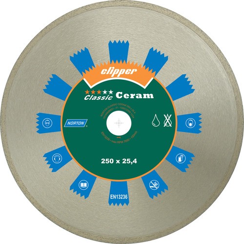 Tarcza diamentowa CLASSIC CERAM 250×25.4