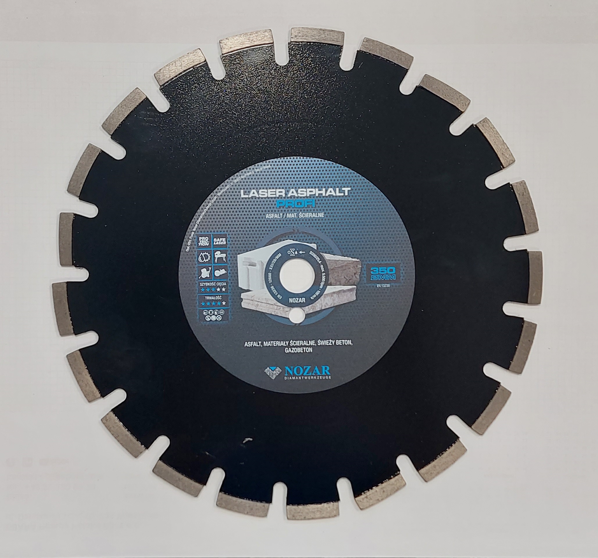 NOZAR Asphalt Profi 350×25,4 tarcza do asfaltu